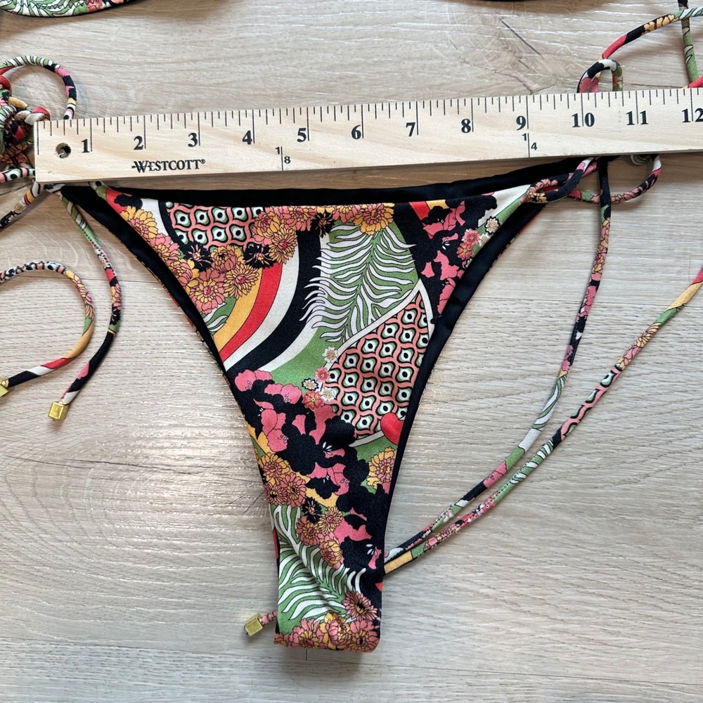 Sommer Swim Lucia Milla Bahamas Bikini Set S/M Women Boho Small Multicolor Nylon - Picture 6 of 9
